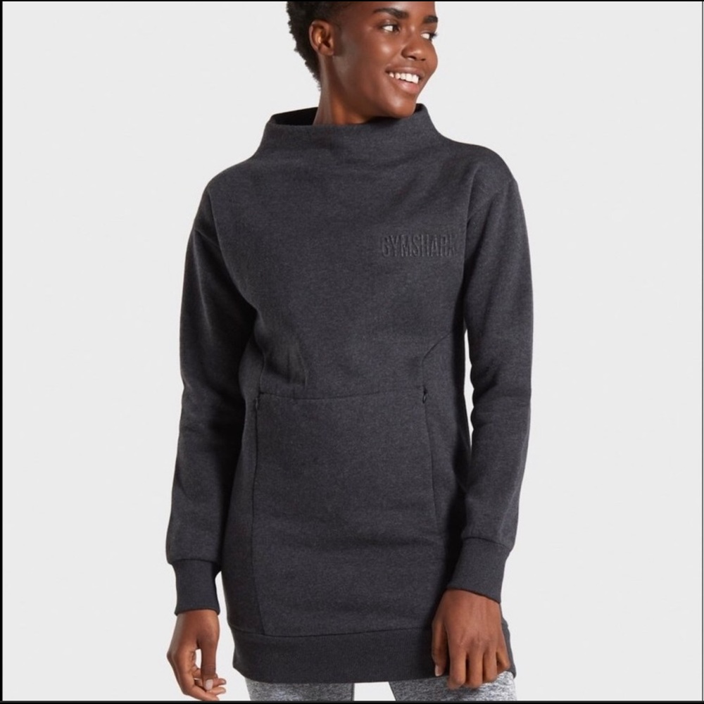 Gymshark SoSoft Jumper in Gray Marl | Large